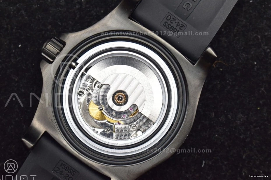 1170 TF Bezel On Best Edition 44 Rubber Strap Lightweight 1:1 A Superocean Black Automatic Black Blue Dial 0104